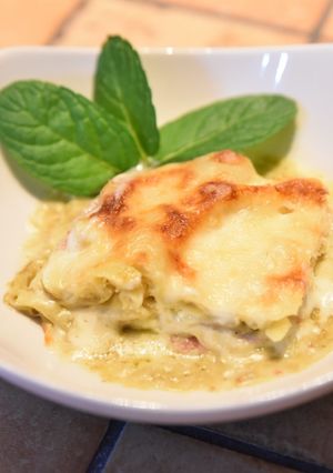 Foto di LASAGNE CARCIOFI E SPECK: UN MORBIDO INCONTRO TRA SAPORE E CREMOSITA’