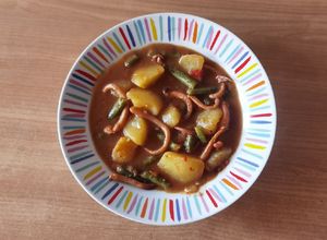 Una foto de Rejos de potón con patatas
