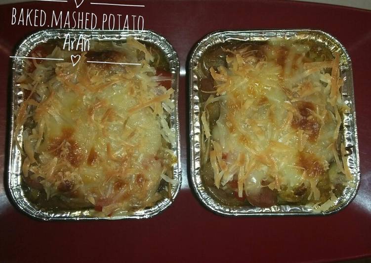 Baked Mashed Potato with Mix Mushroom