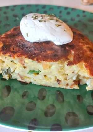 Una foto de Tortilla de fideos