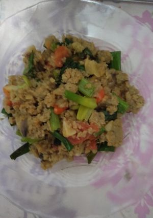Foto resep Oseng oncom merah