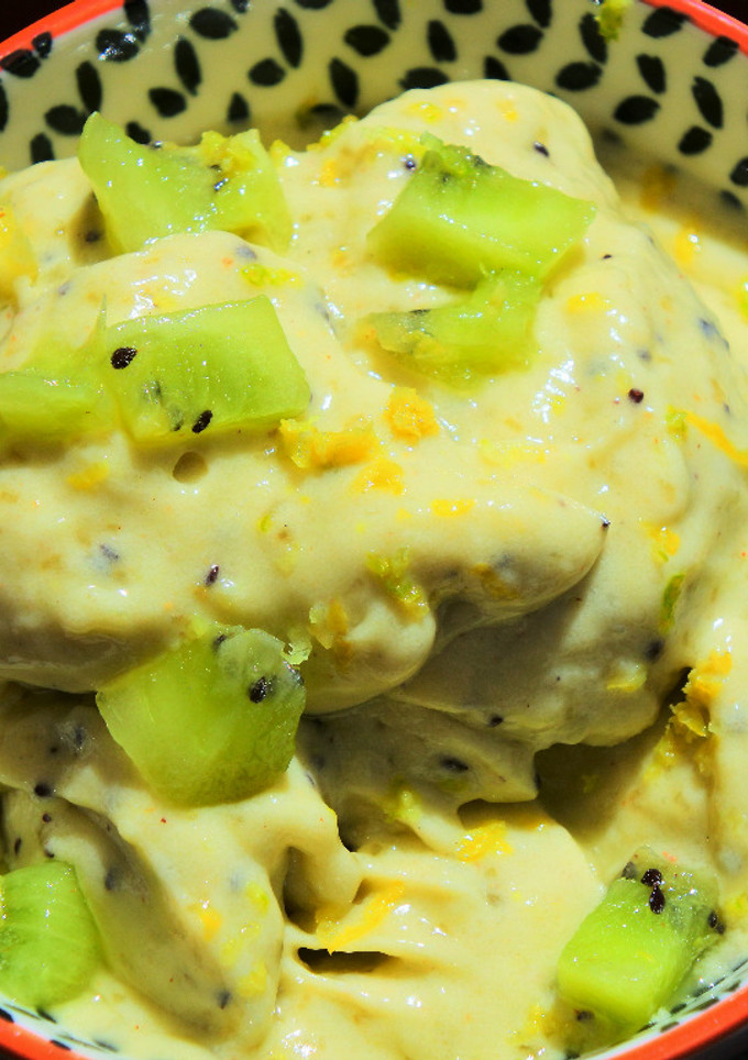 Una foto de Helado de kiwi 🍨 🥝