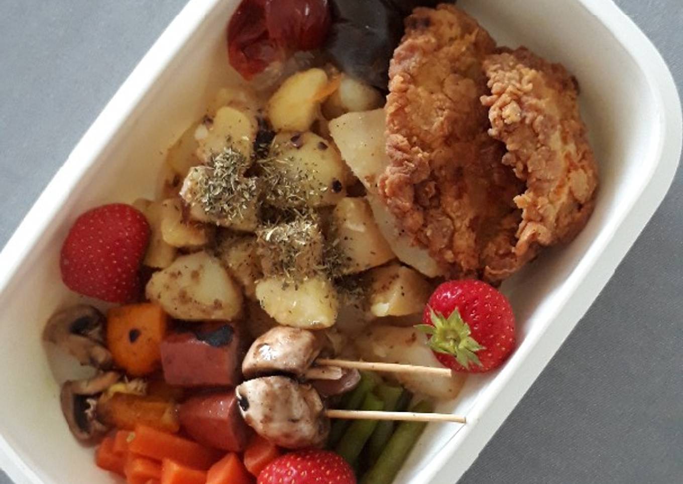 Potato Garlic and Summer Satay