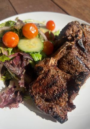 Foto resep Kambing lada hitam panggang