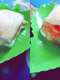 Foto resep Scramble egg sandwich