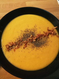 Una foto de Crema de calabaza