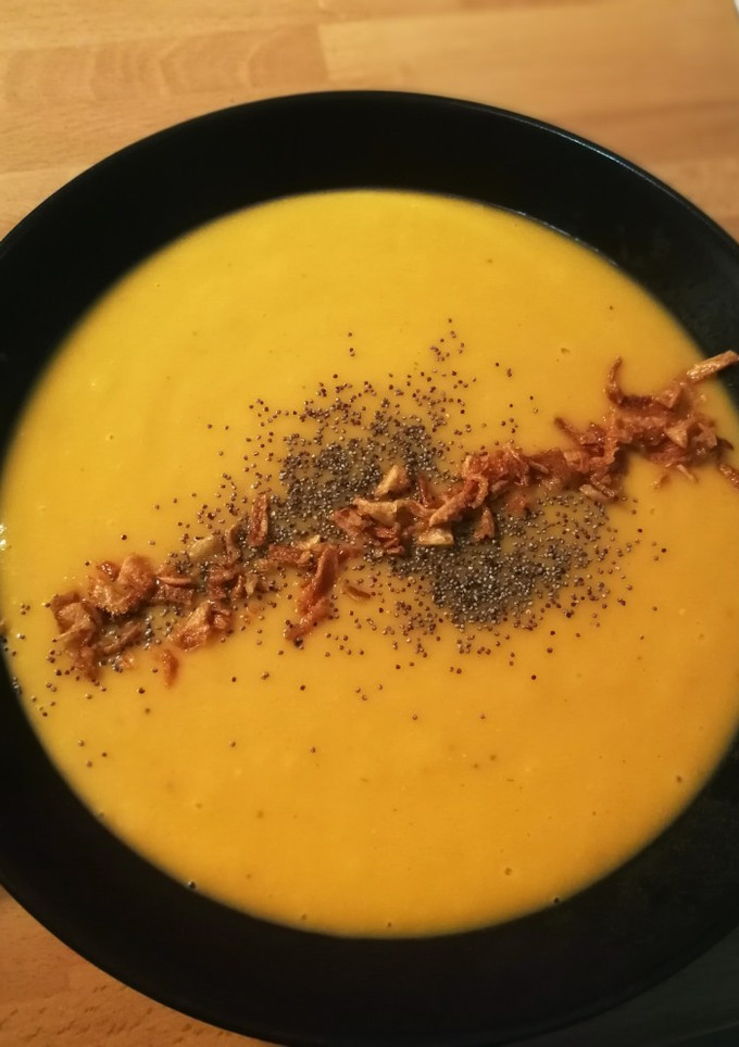 Una foto de Crema de calabaza
