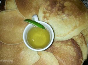 Una foto de Panquecas con sirop de limón 🍋