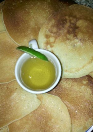 Una foto de Panquecas con sirop de limón 🍋