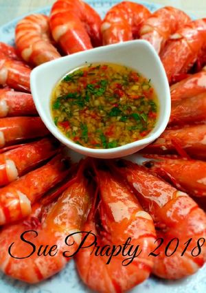 Foto resep Udang Rebus Saus Thailand