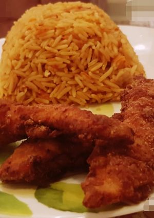 صورة لوصفة أرز بسمتي أحمر على طريقتي 🍚😋