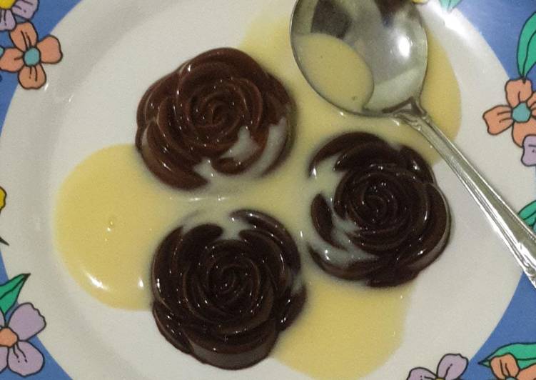 Puding Jelly Coklat