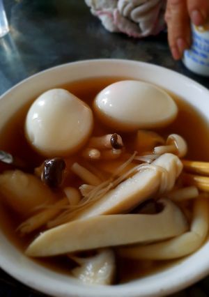 Hình của món Keto nấm và trứng.
