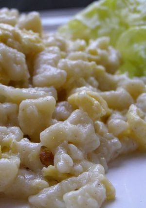 Tojásos nokedli (galuska) recept fotója