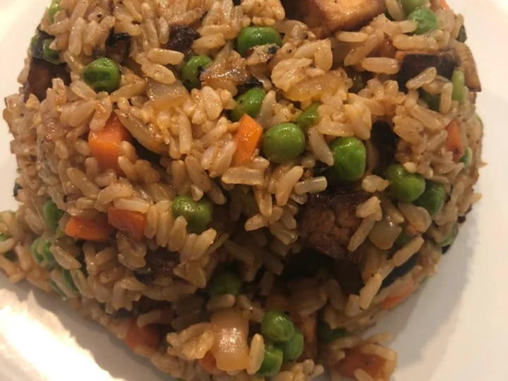Simple Way Make Recipe Tofu Fried Rice that is Can Pamper Your Tongue, Can Spoil the Tongue}