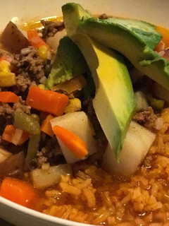 A picture of Picadillo / Goulash.