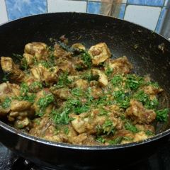 A picture of Chicken Pepper Masala dry.