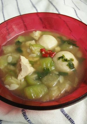 Foto resep Sayur Oyong Bakso Ikan