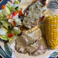 A picture of Baked Chicken steak.