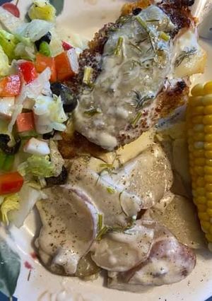 A picture of Baked Chicken steak.