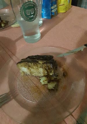 Una foto de Carre al horno con papas