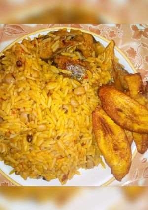 A picture of Jollof rice.