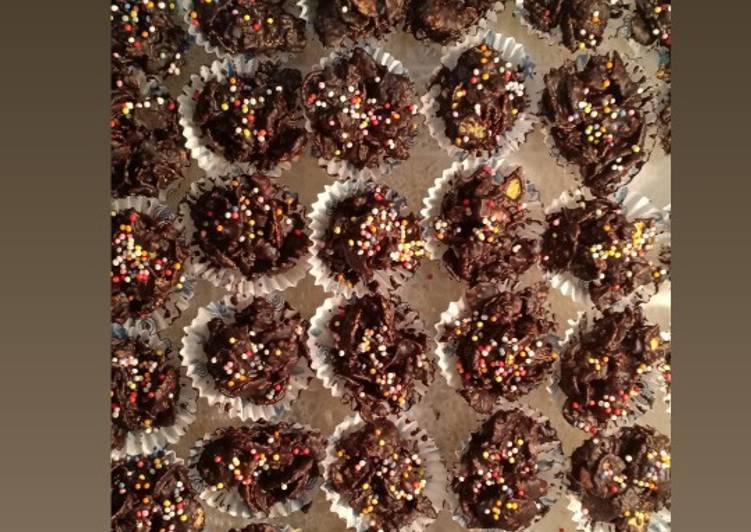 Resep Coklat cornflakes mete Anti Gagal