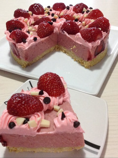Una foto de Tarta Mousse de Frutilla