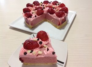 Una foto de Tarta Mousse de Frutilla