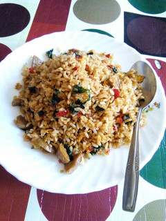 Foto resep Nasi goreng bayam