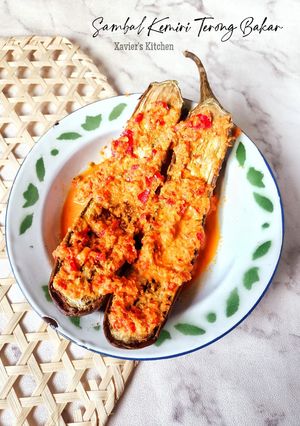 Foto resep Sambal Kemiri Terong Bakar