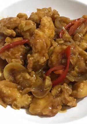 Foto resep Ayam Krispy Saus Lada Hitam
