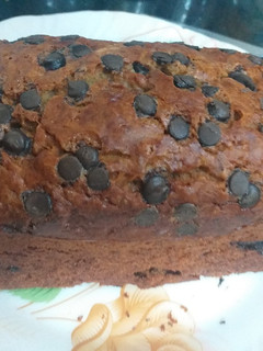 A picture of Banana bread without oven.