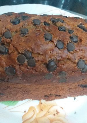 A picture of Banana bread without oven.