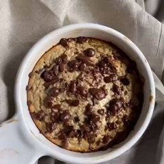 A picture of Cookie dough baked oats.