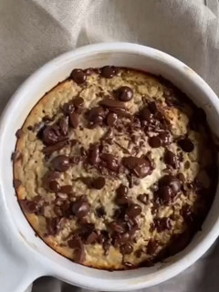 A picture of Cookie dough baked oats.