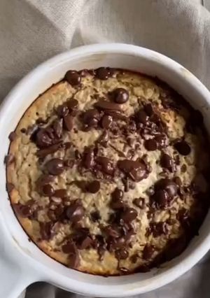 A picture of Cookie dough baked oats.