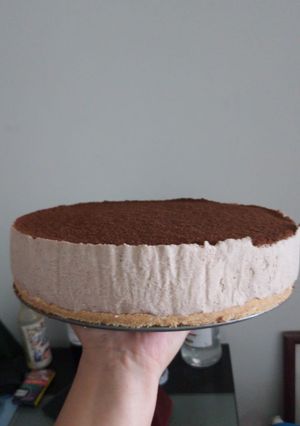 Una foto de Tarta helada de chocolate