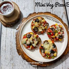 A picture of Mini Veg Pizza Bites (Italian Party Appetizer).