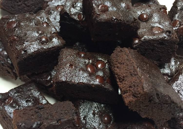 Fudgy Brownies Panggang Mudah dan Cepat