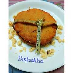 A picture of Mawa stuffed Thekua.
