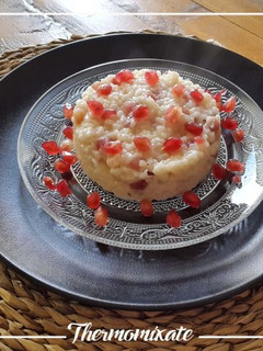 Una foto de Risotto con cava y granada con Thermomix