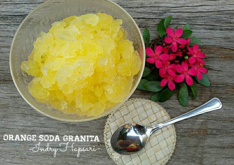 Cara Membuat Orange Soda Granita yang Enak!