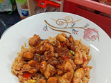 Nasi goreng topping ayam kecap 🍛