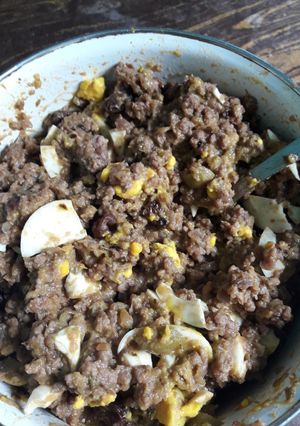 Una foto de Relleno de carne para empanadas...