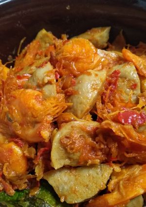 Foto resep Balado udang bakso pedas menggelegar