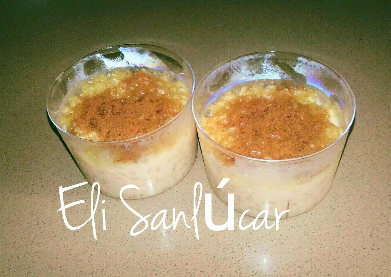 Arroz con leche a la naranja