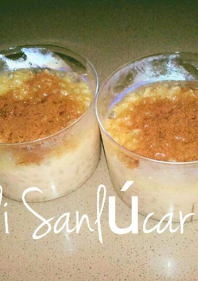 Una foto de Arroz con leche a la naranja