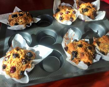 Ready to Serve Banana Blueberry Muffin Vegan Savory Delicious