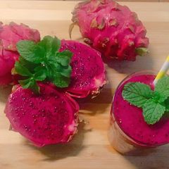 Bloody dragon fruit smoothie A picture of Bloody dragon fruit smoothie.